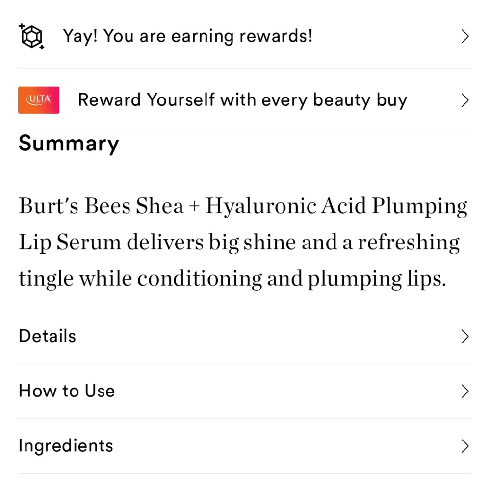 Burt's Bees Shea + Hyaluronic Acid Lip Serum 🆕
